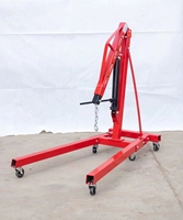 Grue de chantier hydraulique pliable de haute qualité de 2 tonnes, grue mobile de 3000 kg