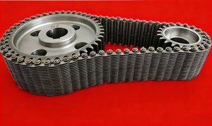 <span class=keywords><strong>Cadena</strong></span> de Rodillos de Acero Inoxidable, Alta Resistencia y Resistente al Desgaste, Diseño Silencioso de Bajo Ruido para Transporte de Vidrio y Cerámica - Product Image 4