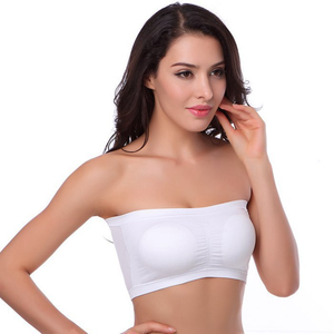 Sujetadores sin tirantes al por mayor para mujer, sujetador bandeau inalámbrico sin costuras, top bandeau cómodo, top tubo acolchado, bralette elástico - Product Image 3