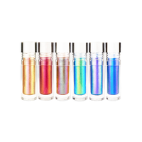Benutzer definiertes Logo Chamäleon Lidschatten Multi chrom Liquid Light Pigment Einweg Damen Dunkle Hauttöne Schimmer Finish Niedriges MOQ
