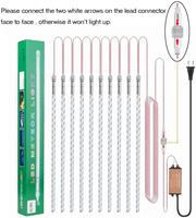Lumière de pluie de météores LED d'extérieur pour Noël, 30 cm, 8 tubes, cascade, 12 V, lumière de pluie de météores, goutte de glace pour décoration de mariage et de Noël