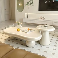 Table basse créative de style français, design sphérique, en MDF, moderne, simple, minimaliste, pour petit appartement