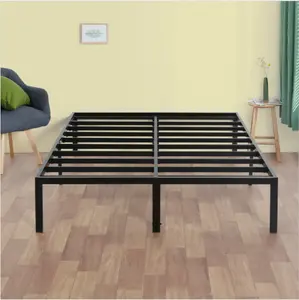 JZD Factory Hotel Motel Home Use Bed Frame King Queen Twin Size Bed Furniture Bedroom Metal Bed