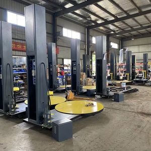 Volautomatische Verticale <span class=keywords><strong>Pallet</strong></span> Omsnoeringsmachine En <span class=keywords><strong>Pallet</strong></span> Rekfolie Wikkelmachine - Product Image 4