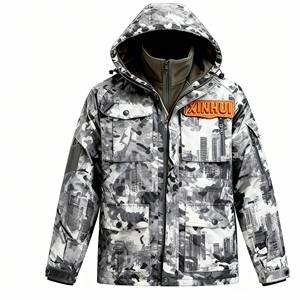 Chaqueta Bomber para Hombre, Invierno, Exterior, Sólida, Servicio ODM OEM 2026, Personalizable, Multibolsillos, Impermeable, Exterior de Poliéster, Interior Extraíble - Product Image 3