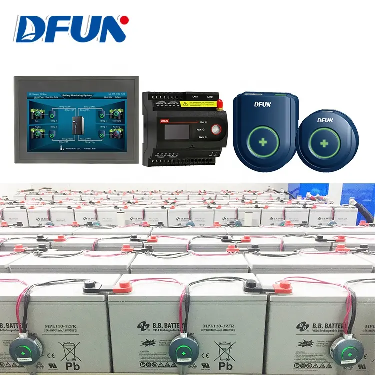 DFUN Sistem Pemantauan Manajemen Baterai Pintar, Kualitas Tinggi Mendeteksi Tegangan Sel dan Suhu