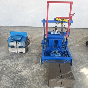Máy gạch xi măng rỗng lỗ tròn và máy làm gạch lỗ vuông nhỏ bằng tay máy gạch rắn - Product Image 3