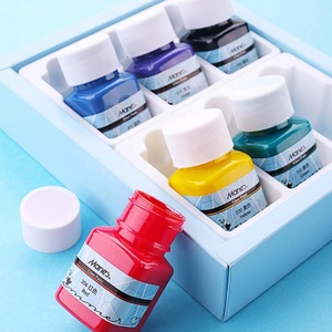Nước-Chống 6 Màu Sắc 30ML Ống Acrylic Sơn Thiết Lập Màu Móng Tay Nghệ Thuật Thủy Tinh Sơn Sơn Cho Vải Các Công Cụ Vẽ Cho Trẻ Em DIY - Product Image 6
