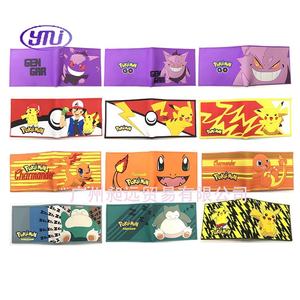 Pokemoned Gengar Snorlax Silicone Court Portefeuille Poche Monstre Porte-Cartes PU Cuir Bifold - Product Image 4