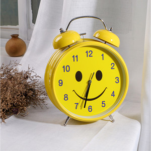 Beautiful Flower Alarm Clock 8 Inch Metal Shell Silent Operation Desk Clock - Product Image 4