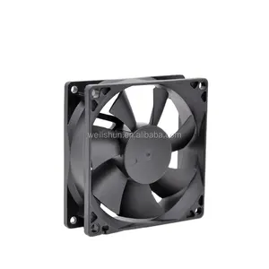 Wellsunfan 8025 Hoge Kwaliteit Dc Cooling Borstelloze Motor Onderdelen Axiale 12V Cpu Radiator Cpu Fan Koellichaam Ventilator