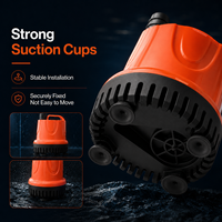 Pompe à eau submersible 220V 110W 1800-4500L/H ultra silencieuse à aspiration par le bas pour aquarium, bassin et fontaine