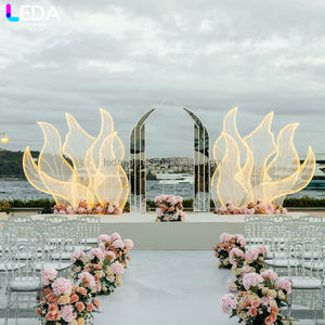 Décorations de mariage LEDA, style océan, toile de fond romantique, grande décoration de scène pour mariage - Product Image 1