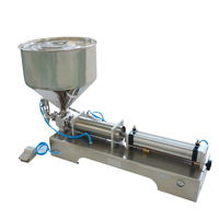 Machine de remplissage quantitative semi-automatique à piston cylindrique de petite taille de haute qualité pour table