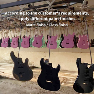 2025 नए इलेक्ट्रिक गिटार 6 स्ट्रिंग्स लकड़ी का शरीर बेक्ड मेपल गर्दन विंटेज सफेद उच्च-गंजा भूकंप प्रणाली सस्ते कस्टम गिटार - Product Image 4