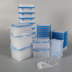 หัวปิเปตมาตรฐานทางการแพทย์ยี่ห้อ Yongyue ขนาด 200ul แบบดูดซึมต่ำ บรรจุกล่องแบบซ้อน ใช้แล้วทิ้ง สำหรับใช้ในห้องปฏิบัติการ - Product Image 3