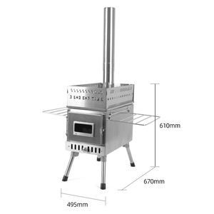 Poêle <span class=keywords><strong>de</strong></span> sauna extérieur pliable <span class=keywords><strong>en</strong></span> acier inoxydable, à bois, avec fonctions <span class=keywords><strong>de</strong></span> chauffage et d'humidification manuelles au butane, pour 3 à 5 personnes - Product Image 4