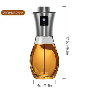 Cucina Aceto di Vino Liquore Nebbia Fine A Spruzzo 200ml/7oz Olio di Oliva di Mister Spruzzatore Pompa Bottiglia Bottiglia di Olio Spray dispenser Bottiglia