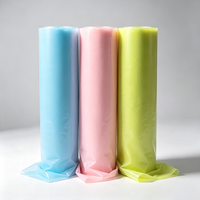 Rouleau de film PVC transparent brillant pour imperméable, rouleau de feuille PVC semi-finie mate, tissu de lamination pour vêtements et imperméables