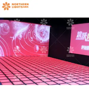 Jeu de saut Super Grid interactif grille au sol machine usine directe LED interactive sol scène lumière divertissement