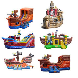 Château gonflable en PVC <span class=keywords><strong>de</strong></span> qualité commerciale, combo, château <span class=keywords><strong>de</strong></span> saut, <span class=keywords><strong>bateau</strong></span> <span class=keywords><strong>de</strong></span> <span class=keywords><strong>pirate</strong></span>, jeu <span class=keywords><strong>de</strong></span> rebond - Product Image 2