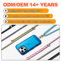 Cordons de Téléphone Portable Universels en Polyester Personnalisables, Ajustables avec Chaîne, Accessoire de Mode avec Logo pour iPhone, Cadeau d'Affaires