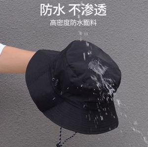 Sombrero de Pescador Plegable para Exteriores con Bolsillo, Gorra de Pesca Unisex Estilo Safari con Cordón Ajustable - Product Image 5