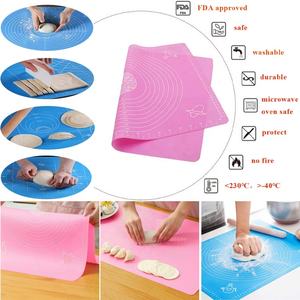 반죽 및 롤링 페이스트리 시트를 측정하는 제조업체의 실리콘 롤링 반죽 패드 직사각형 베이킹 및 페이스트리 매트 - Product Image 2