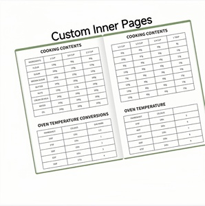 <span class=keywords><strong>Livre</strong></span> de recettes de lettrage en feuille d'or à couverture rigide beige pour écrire dans vos propres recettes journal de recettes de cahier de couverture en tissu personnalisé - Product Image 5