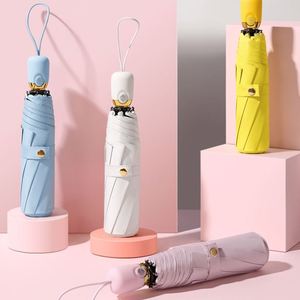 Wholesale Promotional Mini Foldable <b>Umbrellas</b> <b>Windproof</b> 3 Fold Uv Sun Custom Logo Prints Rain Folding Clear <b>Umbrella</b> - Product Image 1
