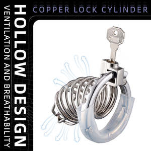 Dispositivo di Castità Maschile, Gabbia per Pene, Anello per Pene, Giocattoli Sessuali per Adulti Tipo BDSM per Blocco dell'Erezione e Contenimento - Product Image 4