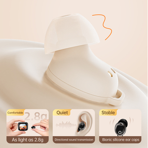 Audífonos Intrauditivos JM28 Mini <span class=keywords><strong>para</strong></span> <span class=keywords><strong>Dormir</strong></span> con Estuche de Carga con Pantalla Táctil Inteligente - Audífonos Inalámbricos Invisibles <span class=keywords><strong>para</strong></span> <span class=keywords><strong>Dormir</strong></span> de Lado - Product Image 5