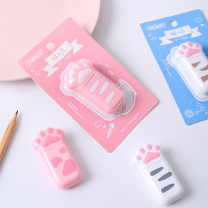 Nastro Correttore Portatile Mini a Forma di Zampa di Gatto GF Cartoon, 5mm*6m, Nastro Gomma Kawaii Piccolo per Forniture Scolastiche Studenti - Product Image 4
