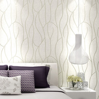 Papier Peint Intissé 3D Moderne pour Décoration Murale Salon Chambre à Rayures Vente en Gros