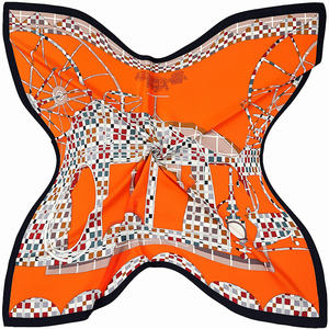 Syal Satin sutra modis baru untuk bertekstur Prom baik kedatangan 50*50cm syal lucu beli - Product Image 1