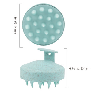 0.19 $ Activités de septembre Shampooing en silicone Masseur de tête <span class=keywords><strong>Brosse</strong></span> de massage du cuir chevelu pour la croissance des cheveux pelliculaires - Product Image 2