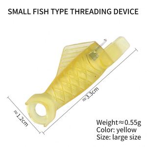 Enhebrador de plástico en forma de pez pequeño multiusos, artefacto de enhebrado de aguja, herramienta de costura Diy hecha a mano - Product Image 6