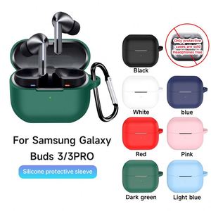 Étui de protection en silicone pour <span class=keywords><strong>Samsung</strong></span> <span class=keywords><strong>Galaxy</strong></span> Buds 3 <span class=keywords><strong>Pro</strong></span> Buds 3 Étui de charge avec crochet - Product Image 2