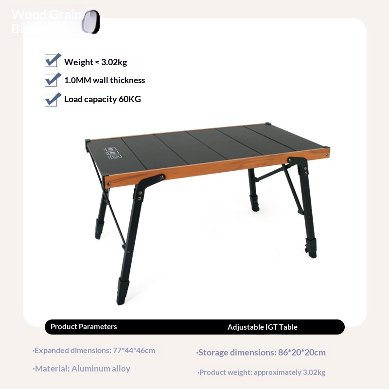Nueva mesa de trabajo ajustable para unidades - Diseño de madera amarilla.