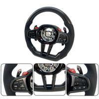 Volant en cuir mat de haute qualité avec fibre de carbone pour BMW F15 F25 F01 F20 F22 F32 F36 M3 M5 M6 G87 F30 F10