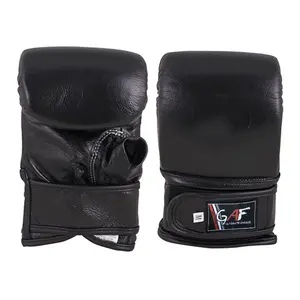 GAF Gants de boxe Gants de boxe Design personnalisé de Gym Boxe Training Cuir Noir Fitness Rouge - Product Image 1