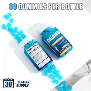 תווית פרטית של יצרן סידן תוספת gummies כוח עצם תמיכה עם ויטמינים d3 k2 ומגנזיום - Product Image 3