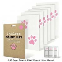 Kit d'empreintes de mains et de pieds sans encre pour nouveau-né, garçon ou fille, cadre photo souvenir, cadeau