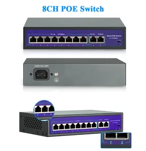 流行poe交换机8端口4端口poe网络交换机h265 + 支持poe系统