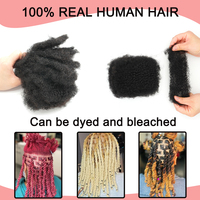 KAMA Fabbrica Ingrosso Alta Qualità Afro Kinky Dreads Locs Riparazione 8-28 pollici Capelli Brasiliani 30g Capelli Umani Naturali Bulk Remy