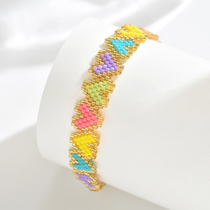 <span class=keywords><strong>Braccialetti</strong></span> Bohémien Regolabili all'Ingrosso, Fatti a Mano <span class=keywords><strong>con</strong></span> <span class=keywords><strong>Perline</strong></span> Miyuki, Motivo Geometrico per Anniversario Femminile - Product Image 5