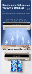 タッチスクリーン強力なポンプ半自動2.0L容量62kPa圧力家庭用電気食品真空食品シーラー - Product Image 4