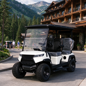 Carrito de Golf Eléctrico de 4 Personas, Fabricado por OEM, con Certificación CE, Vehículo de Transporte Turístico para Hoteles de Lujo en la Playa - Product Image 1
