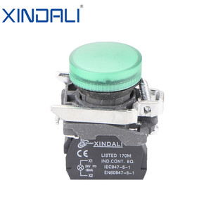 LAY4-BV63 <span class=keywords><strong>Luz</strong></span> indicadora LED de señal <span class=keywords><strong>piloto</strong></span> de 22 mm para montaje en panel, IP65, 10 A, 220 V, <span class=keywords><strong>con</strong></span> <span class=keywords><strong>interruptor</strong></span> 1NO y 5 colores - Product Image 2