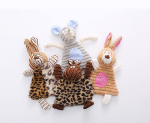 צעצוע כלבים אינטראקטיבי מקטיפה צבעונית עם לוגו בהתאמה אישית, צעצוע לעיסה ומשפר שיניים, צעצוע כלבים עמיד מבד קטיפה וכותנה - Product Image 6